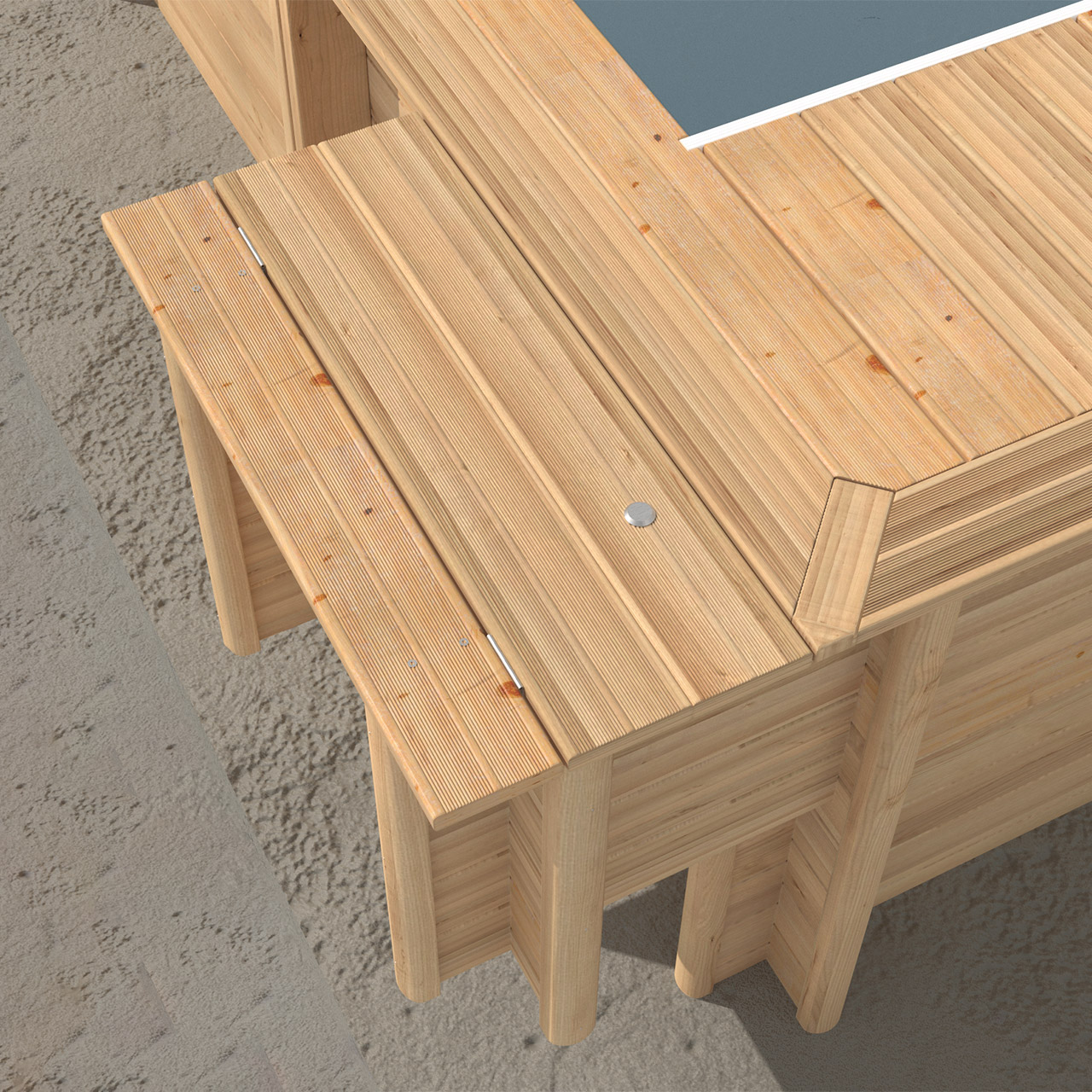 Holzschacht für eingebaute Urban Pool XL 6,5 x 3,5