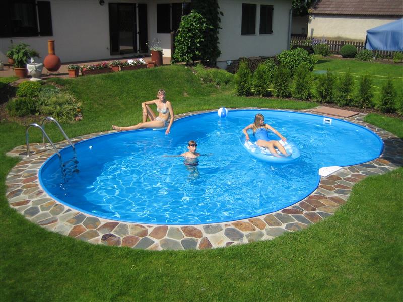 Future Pool Achtformbecken Family mit Kombihandlauf 0,8 mm 525 x 320 x 120 cm