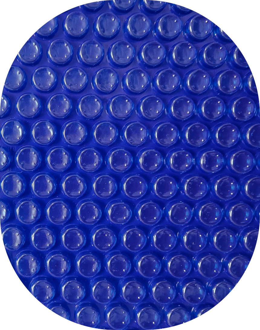 Solarfolie für Ovalschwimmbecken mit Randverstärkung 623 x 360 cm