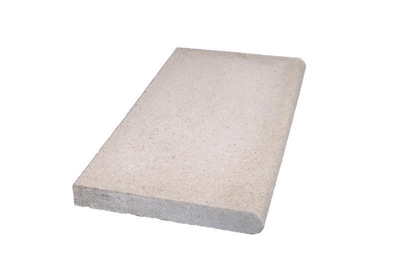 Beckenrandsteine aus Beton für Ovalbecken 490 x 300 Grau