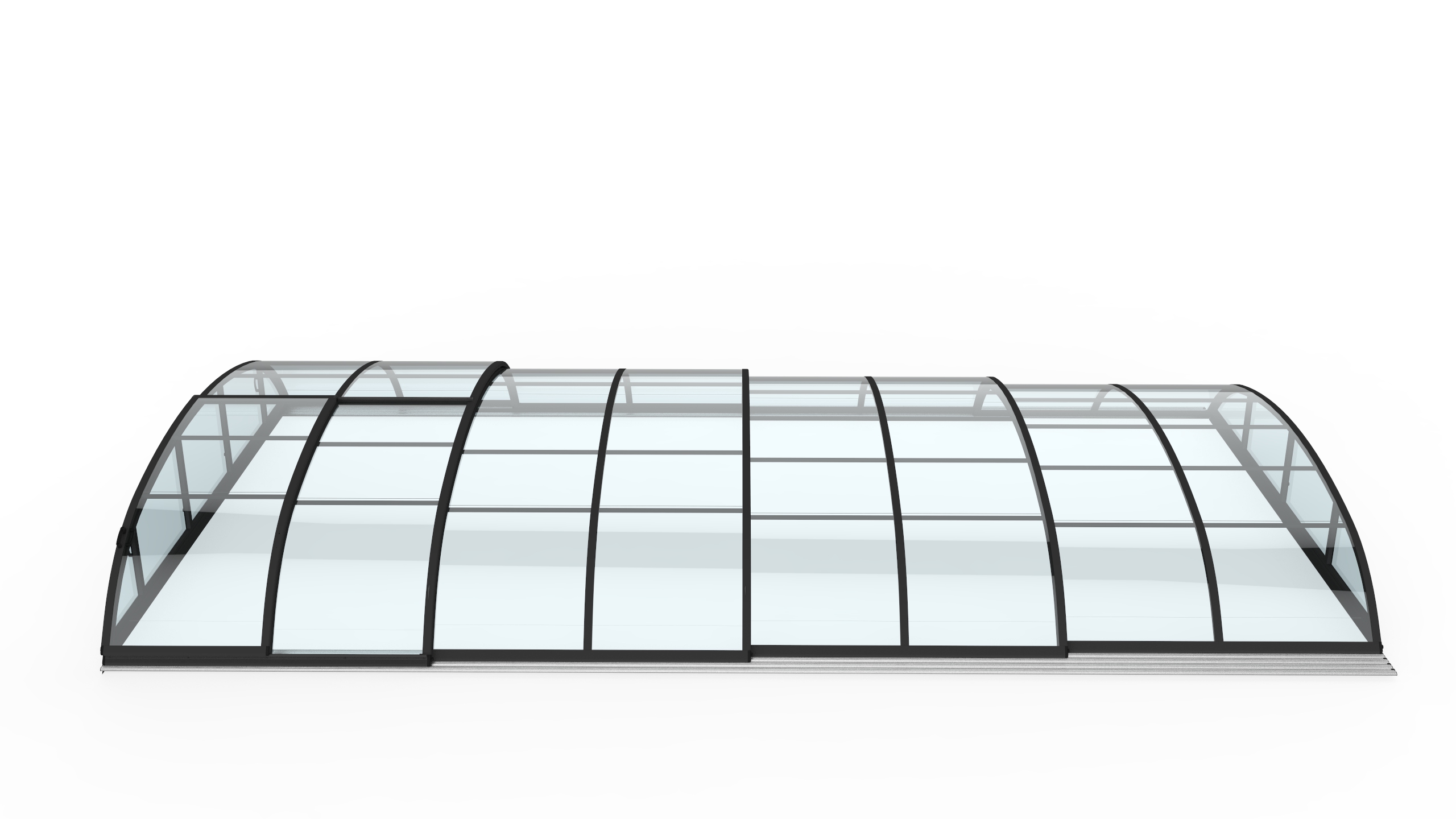 Poolüberdachung Klasik Pro Clear B 8,60 x 4,70 x 1,0 m