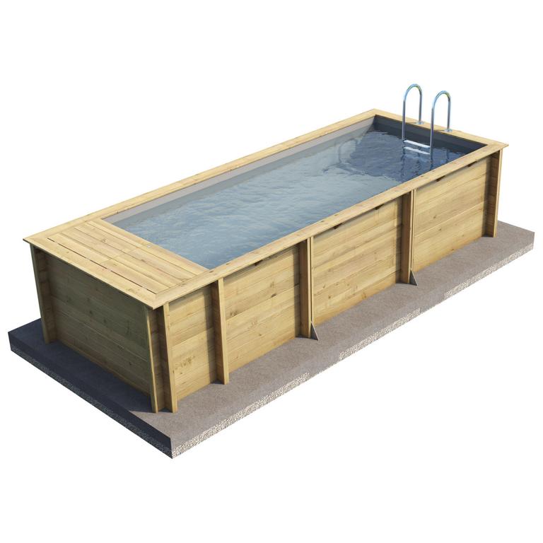 BWT Holzpool Pool'n Box 500 x 200 x 133 cm SET Basic