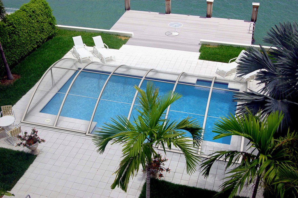 Poolüberdachung Klasik Pro Clear B 8,60 x 4,70 x 1,0 m