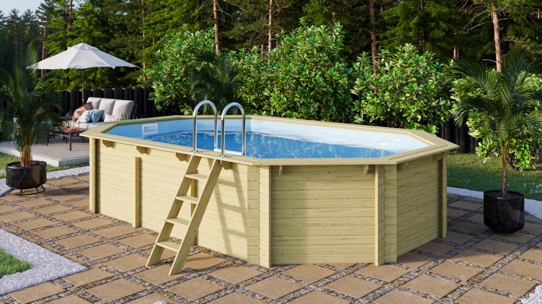Trend Wood 610  x 124cm oval Heat & Cover SET sand