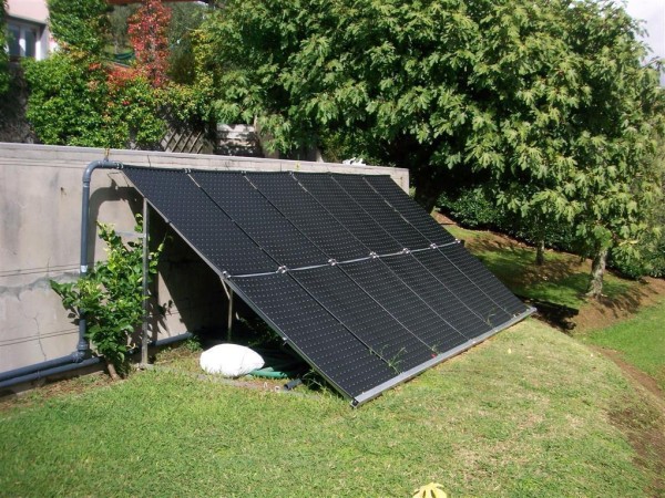OKU Solarabsorber-Set bis 48 m2 Wasseroberfläche mit Aufständerung