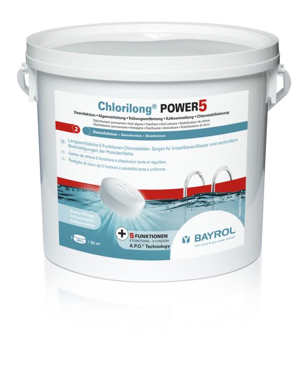 Bayrol Chlorilong Power 5 - mit Clorodor Control® Kapsel 5kg Eimer