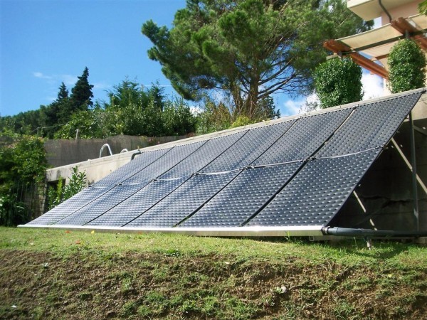 OKU Solarabsorber-Set bis 48 m2 Wasseroberfläche mit Aufständerung