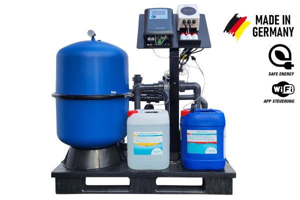 IQ Filtereinheit FLUID mit Bayrol Automatic Chlor/pH Dosieranlage
